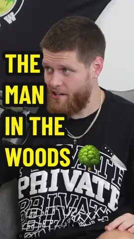 A post by @thepsh8 on TikTok caption: THE MAN IN THE WOODS😳