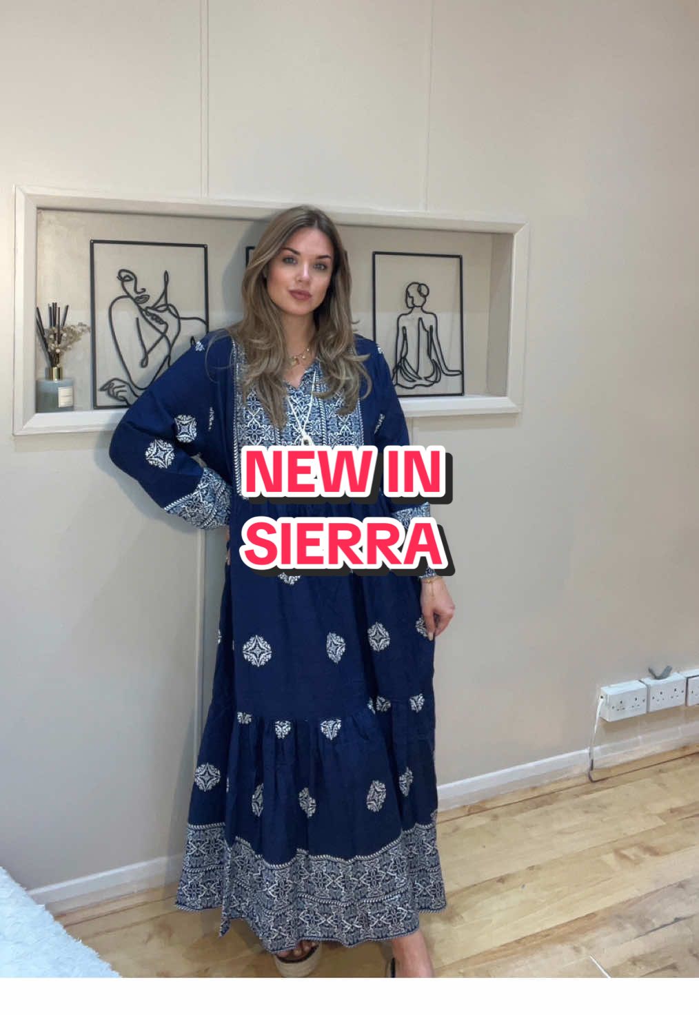 A post by @mstrendz.official on TikTok caption: Our new in Sierra cotton/linen dress!! Only £22!! Size 8-20UK available! Be quick ladies #dress #maxidress #cotton #linen #maxi #modest #modestwear 