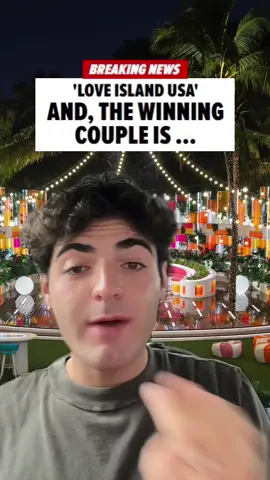 A post by @tmz on TikTok caption: Amaya Espinal and Bryan Arenales have officially won #loveislandseason7 🏝️ TMZ’s @Chuck White breaks down the drama-filled finale! What do you think comes next for the couples? #amayapapaya #loveisland 