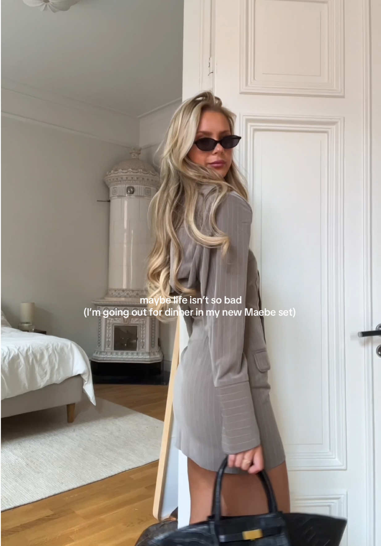 A post by @maebestore on TikTok caption: Tailored silhouettes - the most reliable staple for every occasion. Worn by @Emmy Gunn #maebe #outfit #outfitinspiration #tailoring 