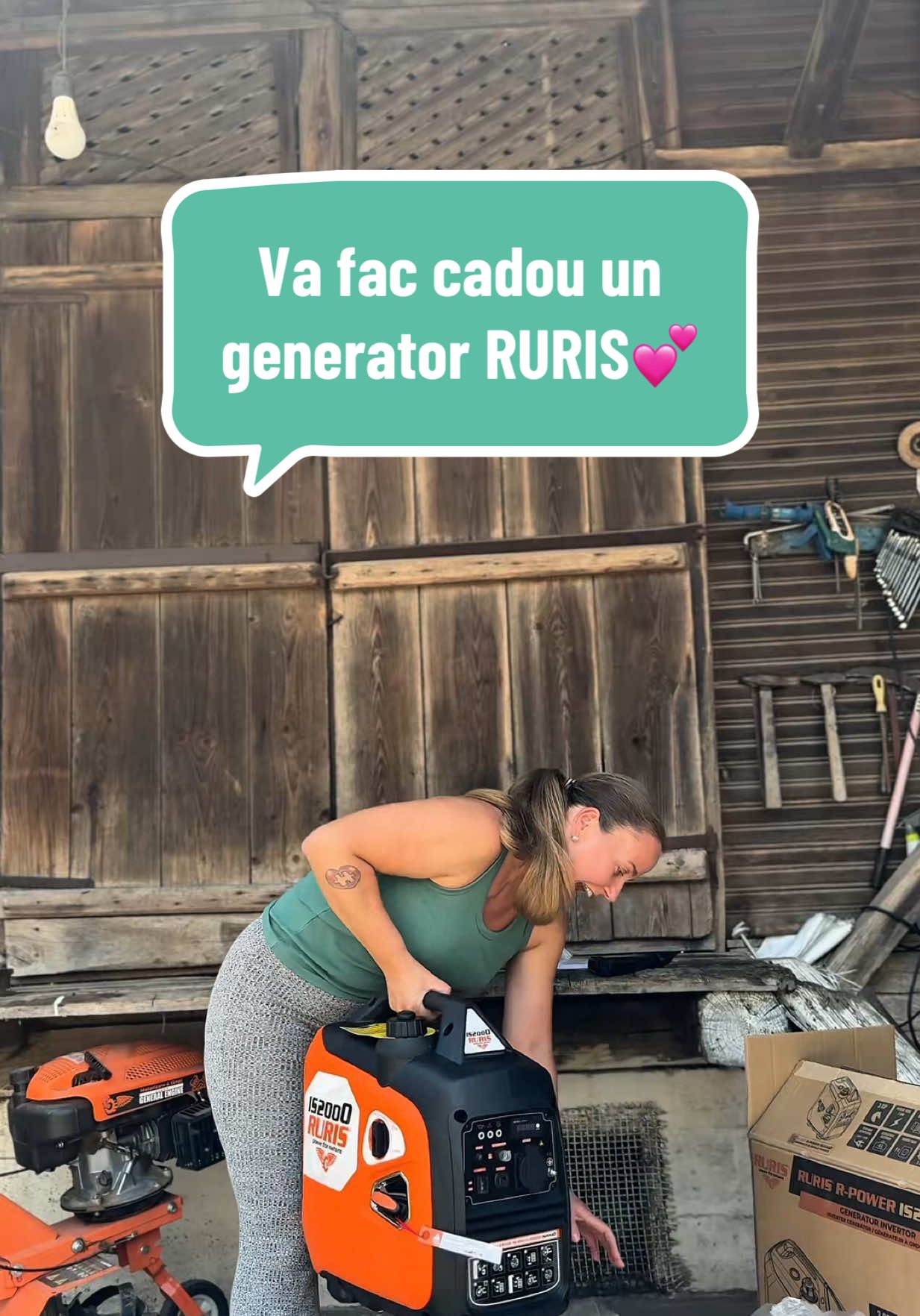 A post by @olteancaludi on TikTok caption: Urmărește @RURIS și spune-mi ce ai alimenta cu ajutorul generatorului!  Concursul RURIS R-Power se va desfășura în perioada 14 iulie (ora 19.00) - 16 iulie 2025 (ora 19.00) Extragerea va avea loc în data 17 iulie 2025 și câștigătorul va fi anunțat pe contul RURIS.💋 https://ruris.ro/blog/wp-content/uploads/2025/07/Regulament-Tik-Tok-Olteanca-Ludi.pdf #ruris 