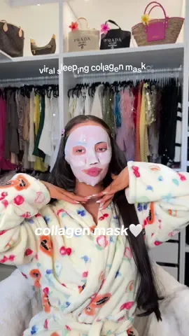 A post by @chynasolder on TikTok caption: the viral collagen sleeping mask!!🤭🫧 @Biodance #sleepingmask #collagenmask #facemask #transparentmask #beauty #beautyhack #biodance ad