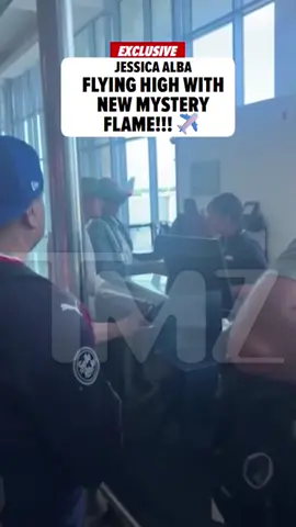 A post by @tmz on TikTok caption: Looks like #JessicaAlba’s love life is taking off again -- 'cause she was caught jet setting with a mystery man amid her divorce from #CashWarren! 🏄‍♂️🍹☀️ #Exclusive story at the 🔗in bio!