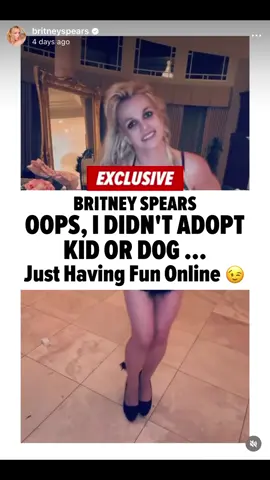 A post by @tmz on TikTok caption: #BritneySpears is NOT a new mother to a baby girl or a puppy, despite what she's telling folks on social media ... TMZ has learned. 🙅👶🐕