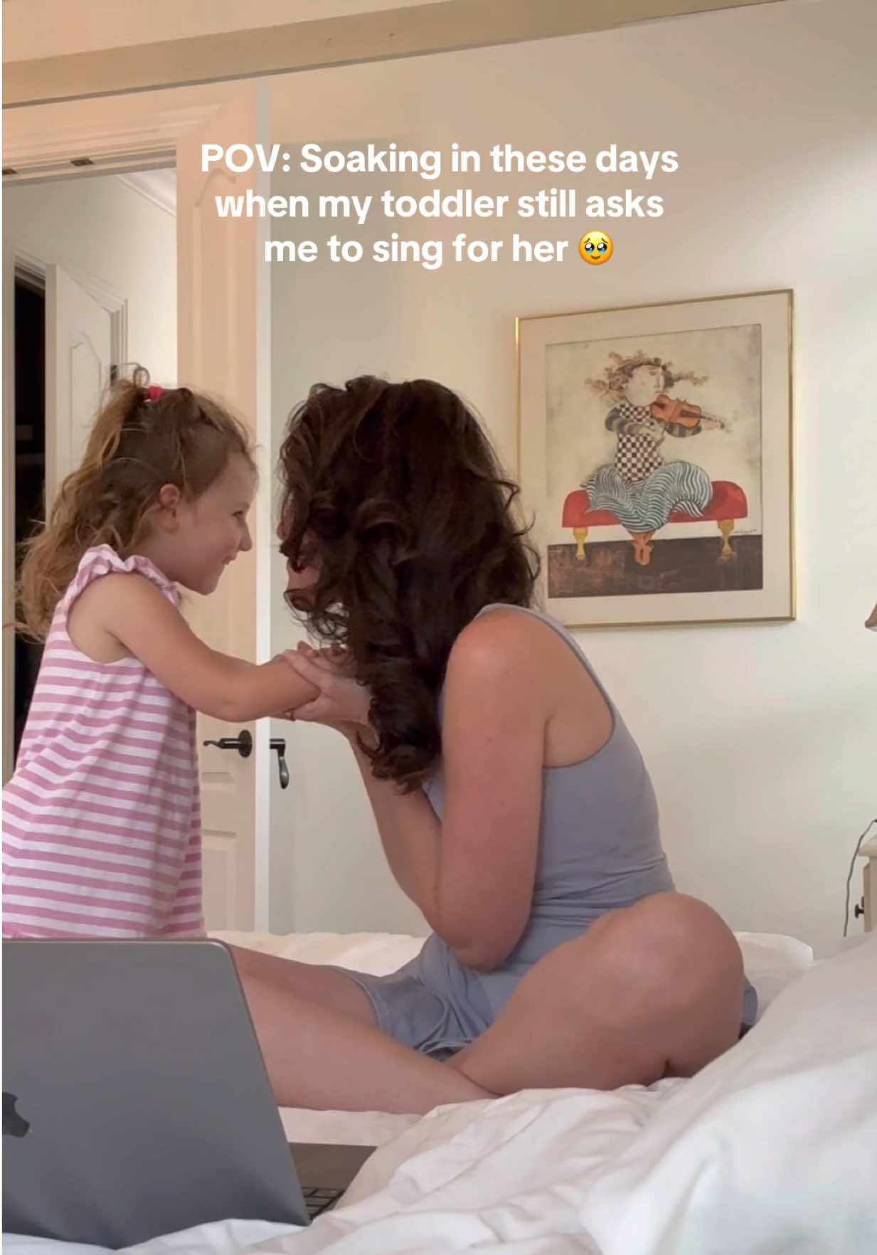 A post by @laurenpaley on TikTok caption: And while she still thinks I’m “Princess Mama” 🥹😭 @Disney @Disney Studios #disney #ariel #partofyourworld #disneyprincess 