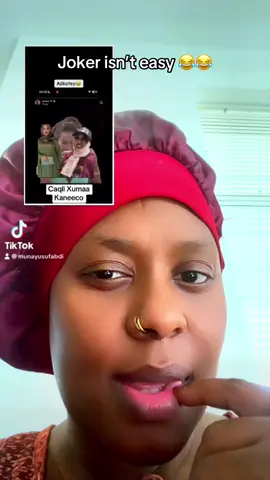 A post by @munayusufabdi on TikTok caption: Joker is not the one to go 🎤 to 🎙️  #fyp #somalitiktok #somalitiktok12 #somali #fypage #fyp #fyp #fyp #fyp 