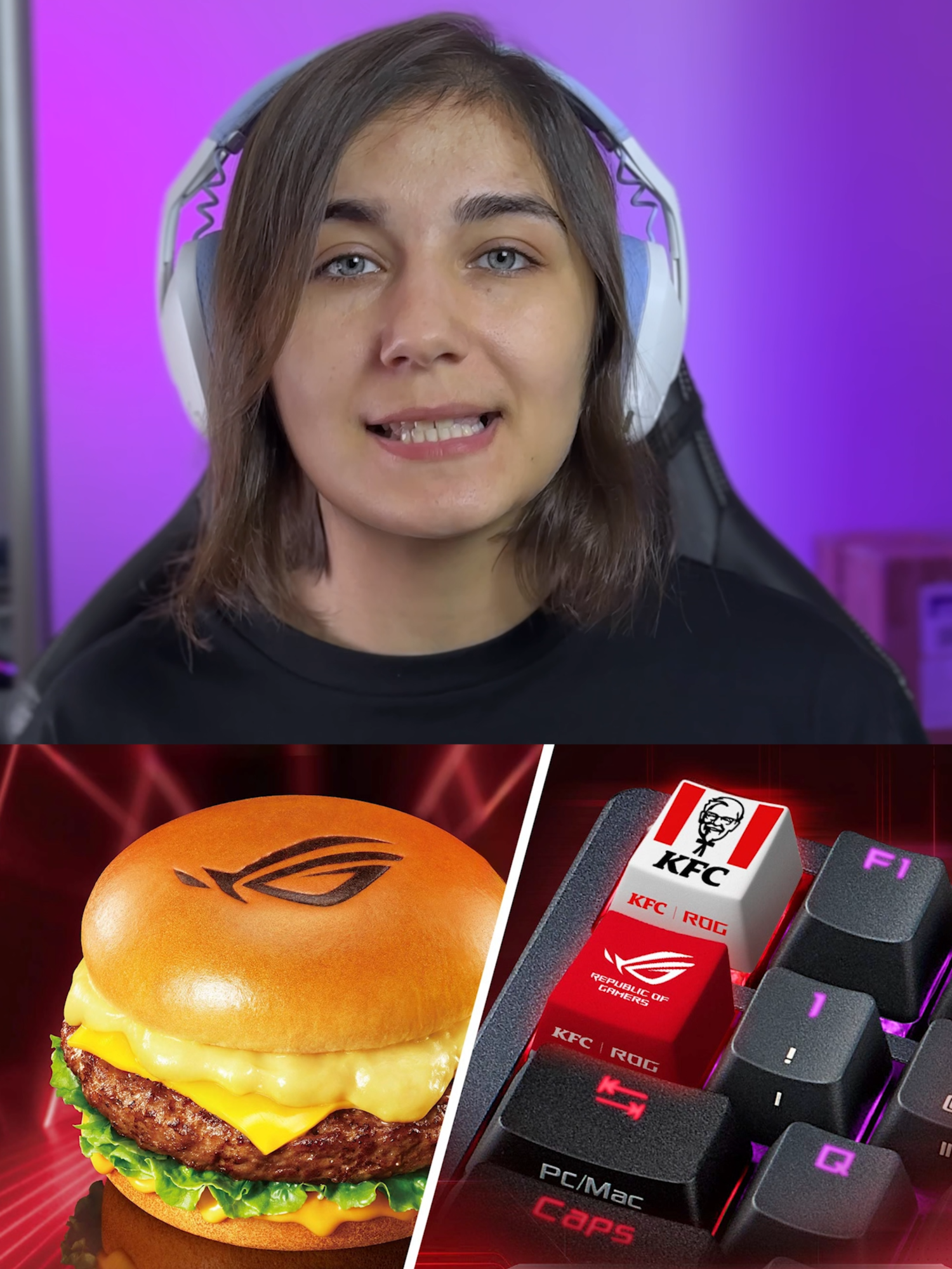 A post by @granatka94 on TikTok caption: Лимитированные кейкапы от KFC