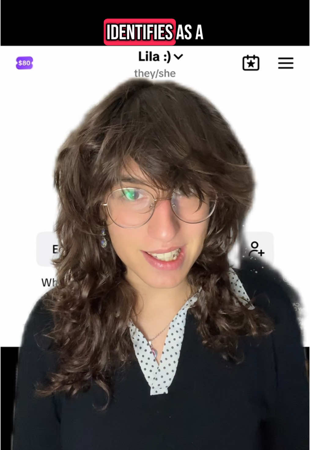 A post by @lilarallatos on TikTok caption: Thank you :) #greenscreen #trans #lgbt