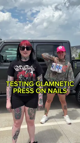 A post by @ninaghoulina on TikTok caption: @Glamnetic 10 out of 10 #pressonnails 