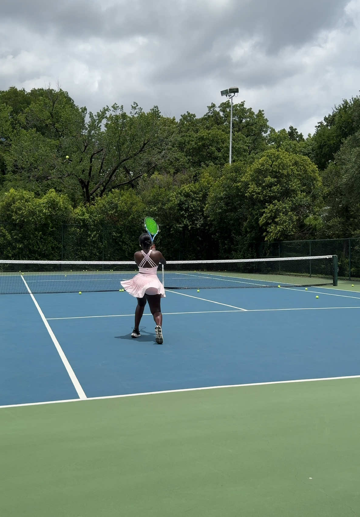 A post by @ on TikTok caption: Never thought I’d be a tennis girlie… but here are 🫶🏾🎾  Trying new things in my 30s >>>> • • Products used @EADEM @Supergoop @Clinique @urban decay @Parfums de Marly @maisonmargielafragrances  #minivlog #dayinmylife #grwm #blackgirlluxury #tennis #dallasinfluencer #fatou 