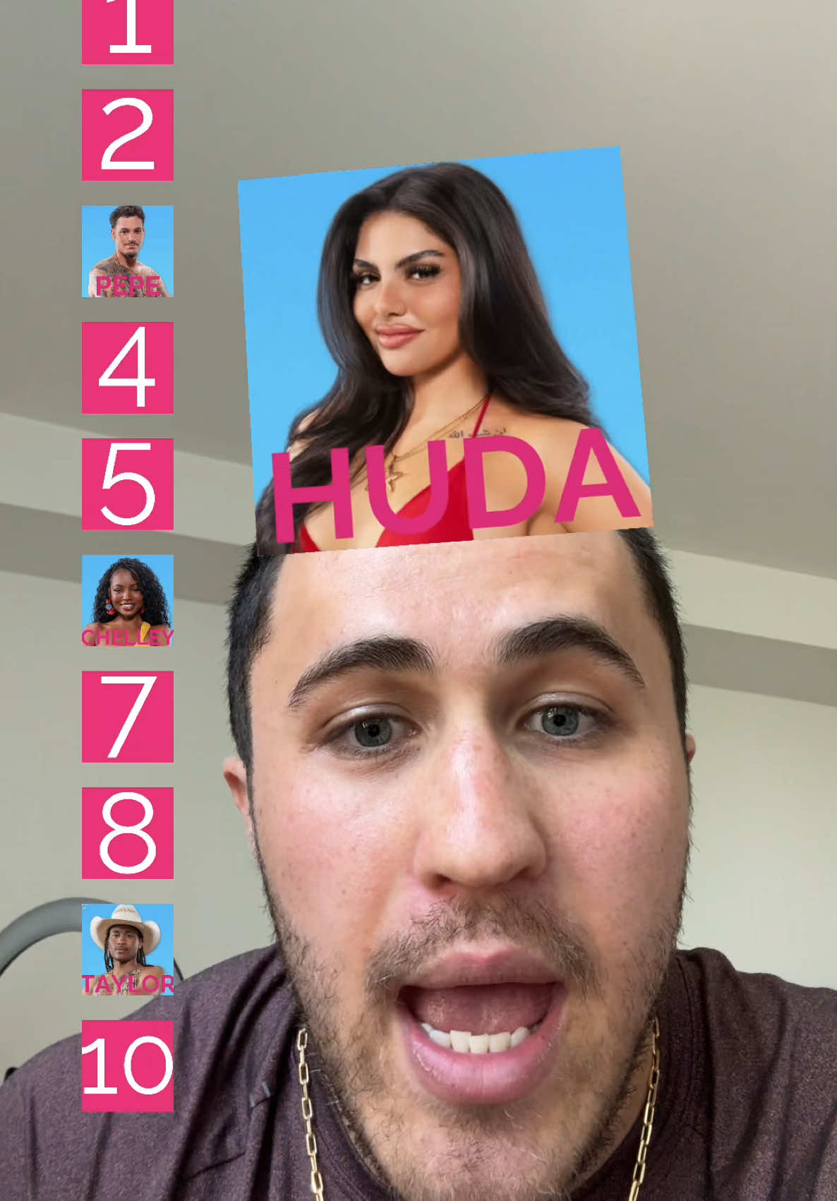 A post by @chris on TikTok caption: NUMBER 1 FOREVERRRR #loveislandusa #loveisland #liusa #loveislandseason7 #hudaloveisland #amayapapaya #amayaloveisland #nicolandria 