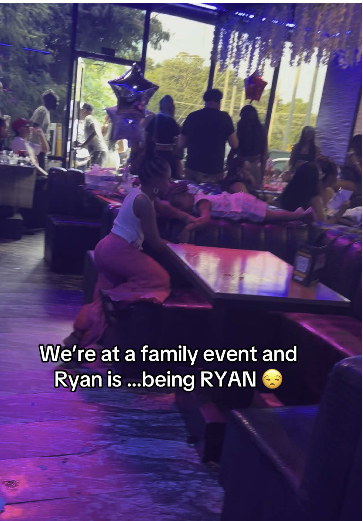 A post by @tekab0 on TikTok caption: HAPPY BIRTHDAY TISHAAAAA 💕🥳 We love you 😘 Ryan cut up the entire time ! #smh #mom #wtf #ryan #rylee #wow #family 