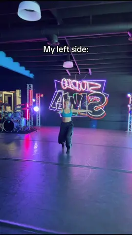 A post by @ on TikTok caption: Nothing humbles me more than my left side so all good