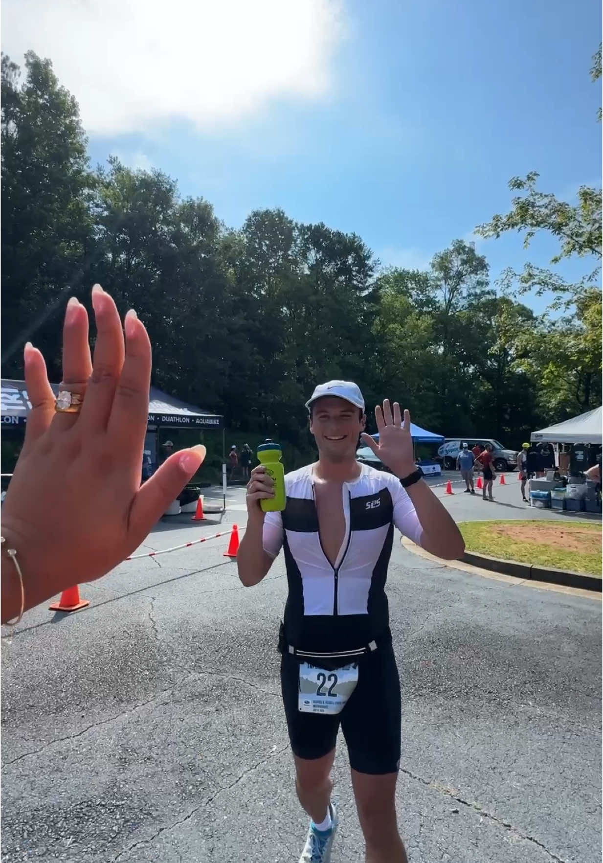 A post by @jacob___v on TikTok caption: I fear I might have had too much fun during the race 😁