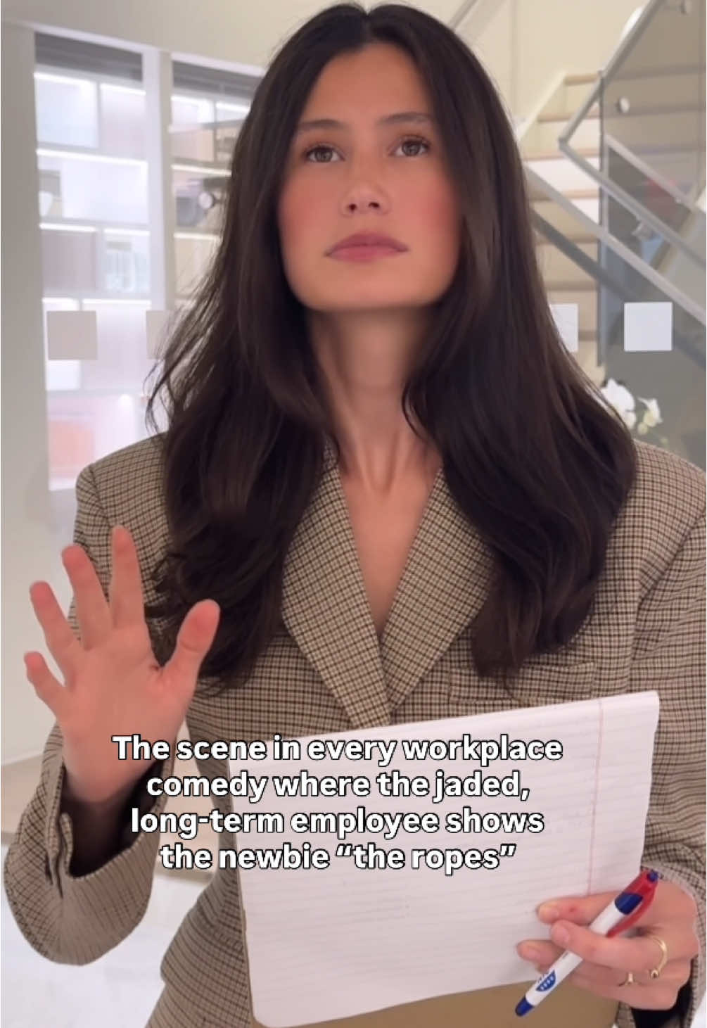 A post by @delaneysayshello on TikTok caption: I’d let her show me @THE OUAI of the office. #OUAIPartner 