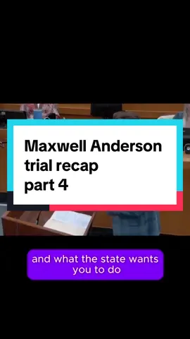 A post by @imnotalawyerbut on TikTok caption: Final recap for the Maxwell Anderson trial and the death of Sade Robinson... here is some of what the defense has to say plus the verdict 
