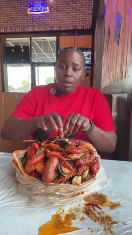 A post by @zinwithin on TikTok caption: Crawfish is not in season but the head is still juicing #seafood #seafoodboil #crawfish #mukbang #foodtiktok 