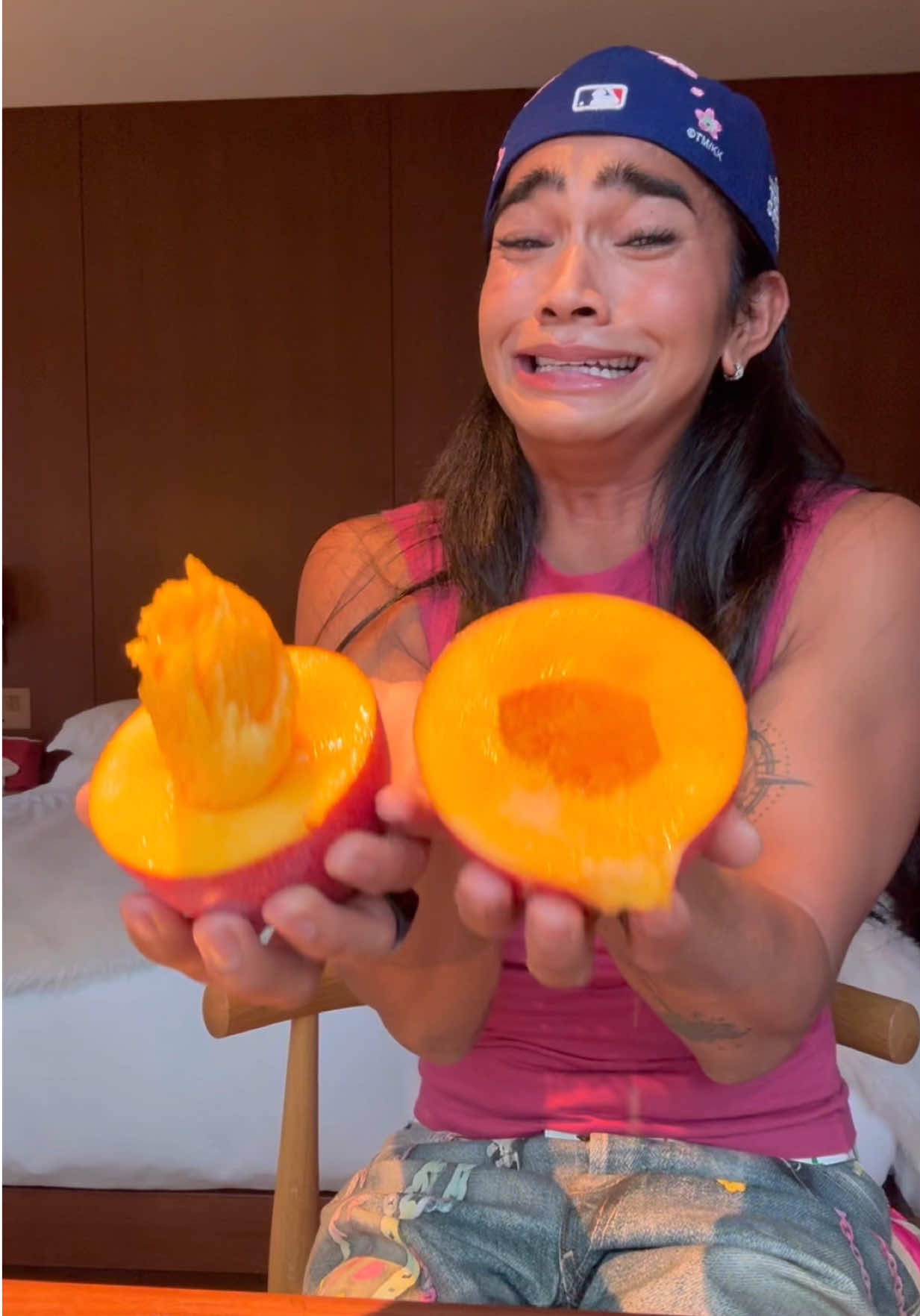 A post by @bretmanrock on TikTok caption: Let’s try some of expensive fruits in Japan 🇯🇵🥭🍇 Thank you @editionhotelsbymarriott for the amazing stay !! We had such an amazing, delicious time !! ❤️#TokyoEDITIONGinza #EDITIONhotels