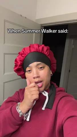 A post by @butttttttttah on TikTok caption: Because I need @Summer Walker to release this neowwwww 🤌🏽 I can just tell it’s finna be TEA. And one of those ones that I don’t stop playing!  #fyp #summerwalker #newsongs #newmusic #randb #randbsongs #randbmusic #cheabuttah 