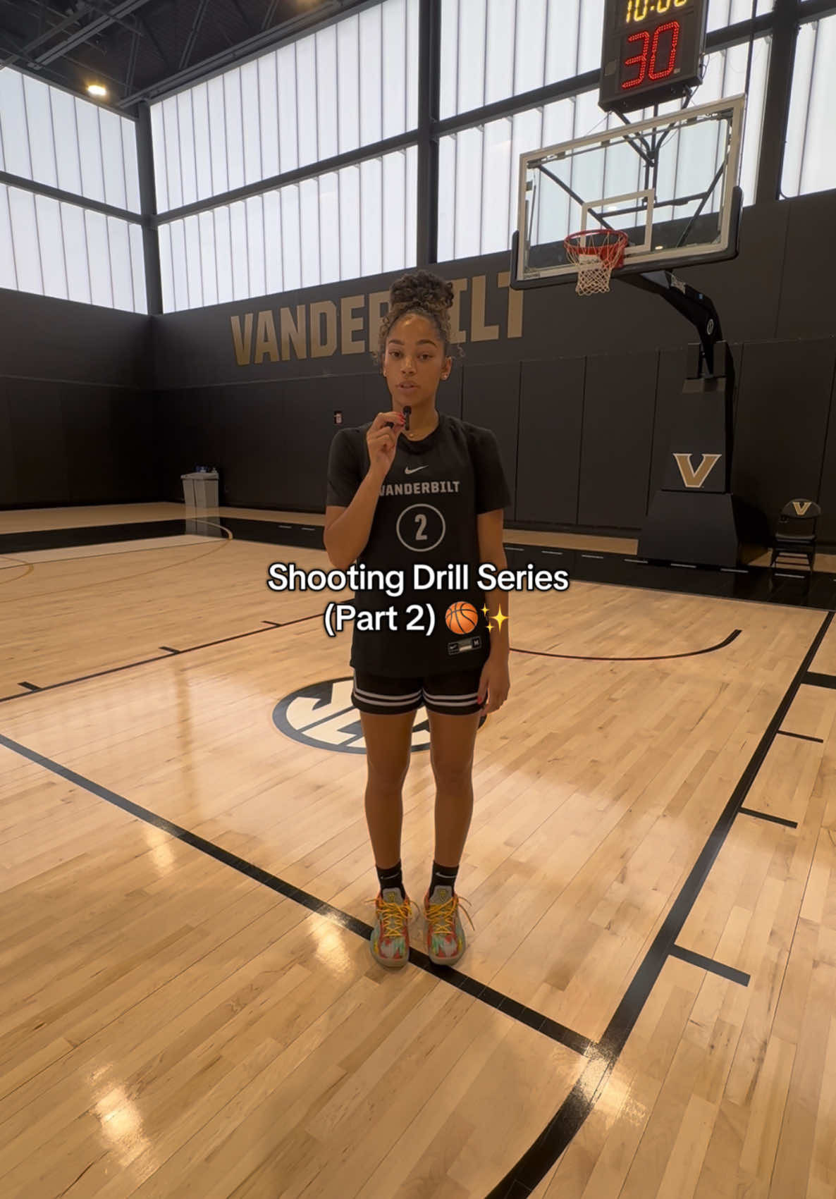 A post by @brownjadaa on TikTok caption: Shooting drill to try next time you’re in the gym!!! #fyp #basketball #shooting #drill #skills #collegebasketball #advice #gym #workout #inspo #studentathlete 