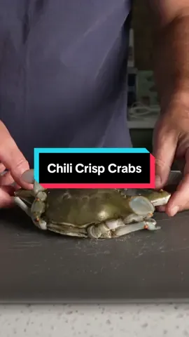 A post by @by_the_water on TikTok caption: I Made Grilled Chili Crisp Crabs #seafood #chilicrisp #crab 