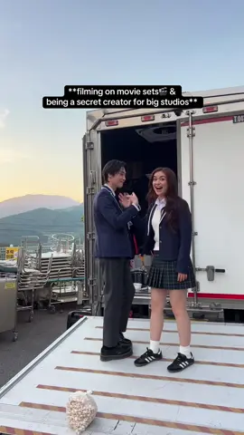 A post by @reaganxo on TikTok caption: the hardest part BUT SO WORTH🤐🫶🏼 #filmmaking #filmindustry #femaledirector #womeninfilm #indiefilmmaking #indiefilm #behindthescenes #onset #moviemaking #xokitty #schoolspirits #annacathcart #minho #sangheonlee #milomanheim 