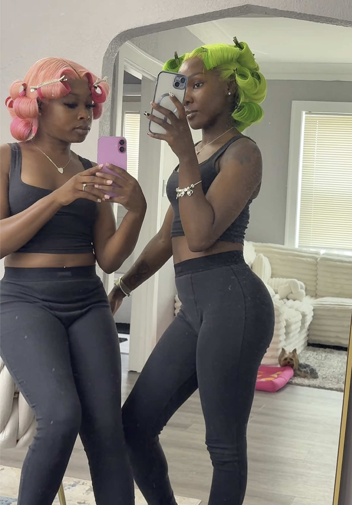 A post by @thegirltut on TikTok caption: @Lil E 💚🩷 fairy odd btcs 