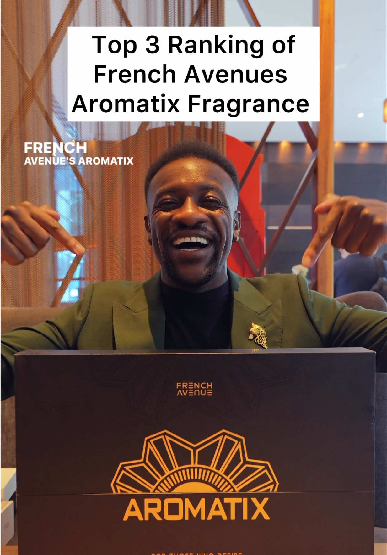 A post by @mr.dasante on TikTok caption: Ranking Aromatix fragrance which is your favourite ?@frenchavaenueofficial 🔥 Check out their page for a range that make your summer smell brighter ❤️ 