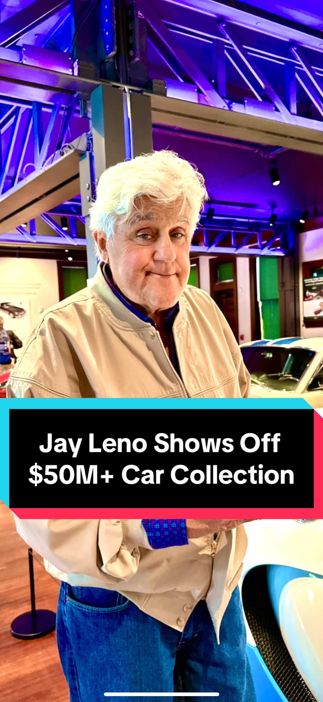 A post by @itsdanielmac on TikTok caption: 270Mph Is Actually Insane #ClassicCarCollection #ClassicCars #CarCollection #JayLeno @Audrain Museum Network 