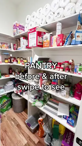 A post by @organizingspacesbykim on TikTok caption: ✨ Pantry Organization ✨ Before & After  Isn't this pantry the cutest? Not only cute but super functional for this busy family of 4. This pantry took a team of 3 organizers just 6.5 hours to complete which means we were in & out in a day. That includes emptying the spaces, wiping the shelves, sorting, checking expiration dates, organizing & making labels. These labels are labor intensive compared to the other option of labeling we offer.  The supply total was $900 with the floor baskets being the most expensive product but they hold SO MUCH so the investment is worth it. What would take you days to complete because you've got to account for product sourcing, shopping & returns we can tackle IN A DAY! Let us organize your HOME so you can spend your time doing the things you love! #dallasprofessionalorganizer #rockwallprofessionalorganizer #dallasorganizer #rockwallorganizer #unpackandorganize #movingspecialist #dallasmoving    t