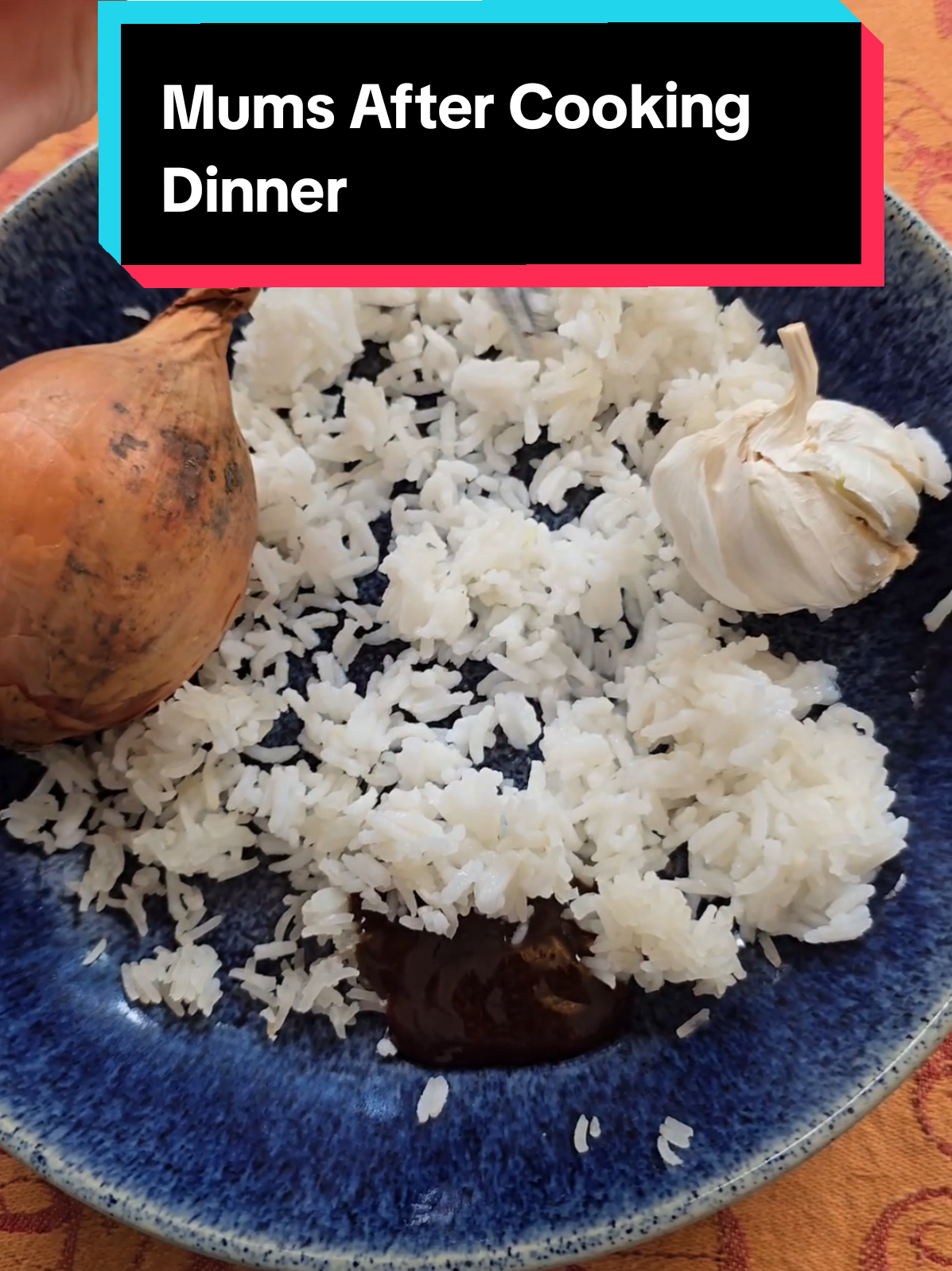 A post by @jjeverettrose on TikTok caption: Mums after cooking dinner #fyp #foryou #relate #mums #dinner #food 