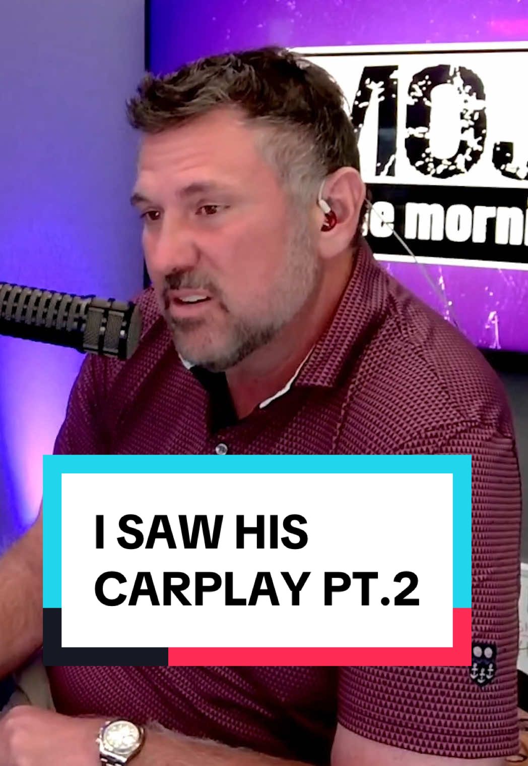 A post by @channel955detroit on TikTok caption: Pt. 2 - Adrianna thinks her boyfriend Parker is cheating after finding a random number on his CarPlay while they were driving. Parker says it’s just someone he’s training at work, but Adrianna thinks otherwise.  The show does a three-way-call to try and catch Parker cheating @iHeartRadio @Mojo in the Morning 