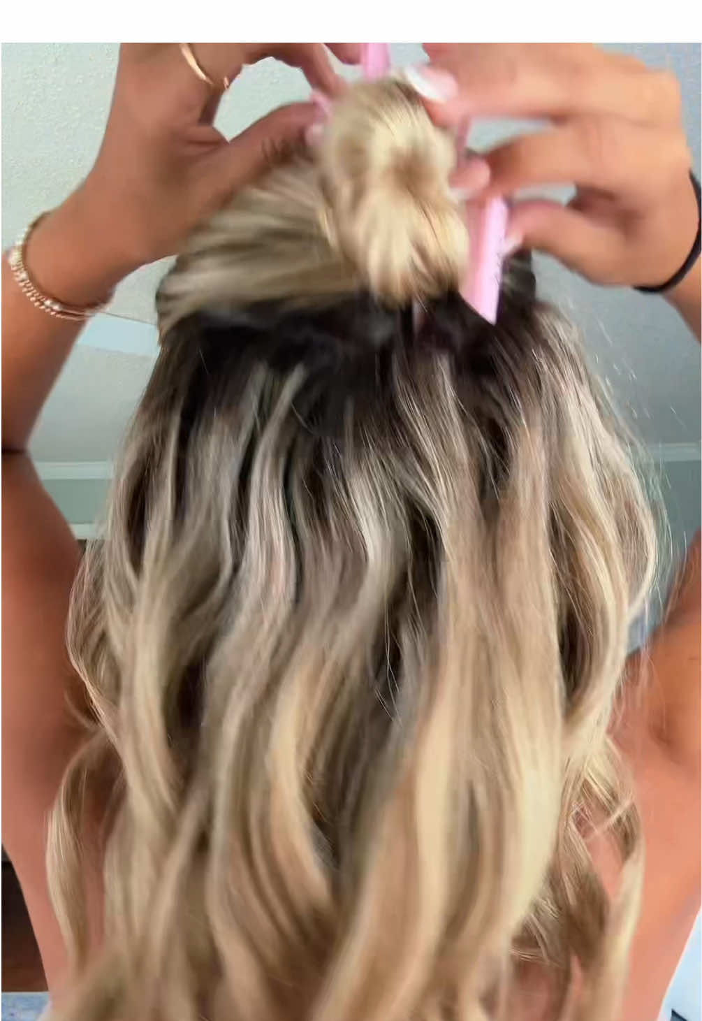 A post by @averykatherinewood on TikTok caption: How I curl my hair!!!!
