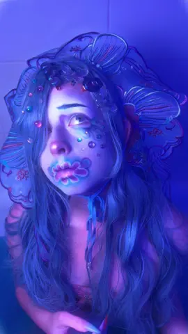 A post by @endomarf on TikTok caption: Under the seeeaaa #makeup #makeuptutorial #cosplay #ocean #style Реклама. Рекламодатель ООО «Вектор Дистрибьюшн» (ОГРН 1127746151840). ERID: 2VtzqxDhf5q