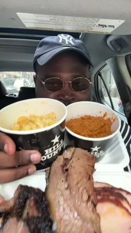 A post by @mostasting on TikTok caption: This Is Supposedly One of The Best BBQ Restaurants In NYC, Hill Country Order: Brisket  Mac & Cheese Burnt Ends Sweet Potato Mash Turkey  #nycfood #bbq #nycrestaurants #bbqfood #nyceats #tastetest #nycrestaurantreviews #nycspots #brisket #texasbbq #foodcritic #macandcheese #mukbang #eating #nycfoodie #foodreview 