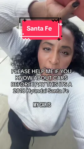 A post by @helenahoney on TikTok caption: You’re my husband today!! Is this a fair price?? The car is drivable but the check engine light came on. LET ME KNOW ASAP. #timingchain #car #hundaisantafe  