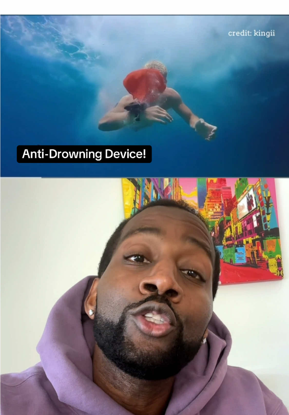 A post by @ on TikTok caption: Anti-Drowning Device! 😳