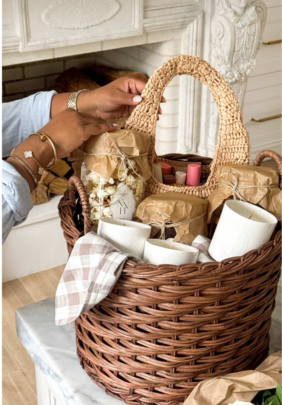 A post by @nabela on TikTok caption: It’s crazy how quickly hospitals can feel like second homes, and nurses + doctors can become second family.  Let’s make a quick gift basket for my father’s care team. 🤍 #thankyounurses #nurses #giftbaskets #gratitude #healthcare #family #fypシ 
