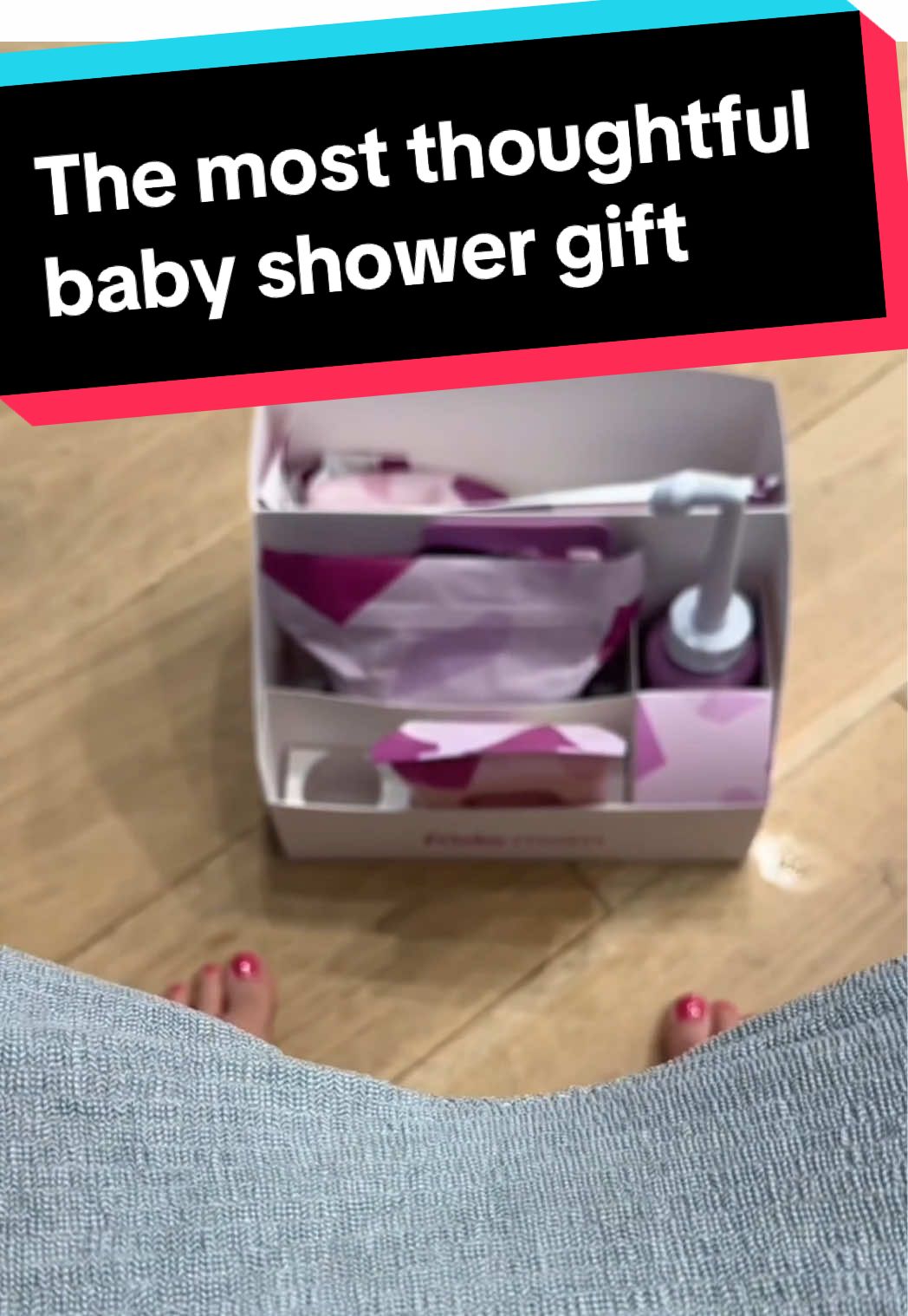 A post by @fridababy on TikTok caption: Everyone brings something for the baby. Be the one who shows up for mom. Whether she’s delivering vaginally or by C-section, our Motherload[ed] Hospital Bags are the most thoughtful gift you can give—pre-packed with everything she needs for the hospital, recovery, and beyond. Because onesies are cute, but postpartum underwear? Now that’s a gift 😌 #postpartum #postpartumrecovery #postpartumjourney #babyshowergift #babyregistry #babyregistrymusthaves #postpartumessentials 