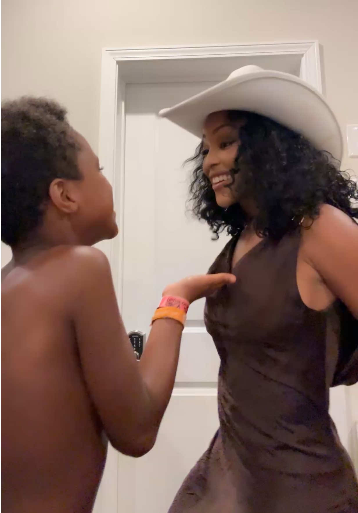 A post by @latoyabruh on TikTok caption: Brought my son some mac & cheese and all the things from the @CÉCRED suite… now he’s in the kitchen FULL doing the I’m So ATL like he opened for Beyonce 😂😂😂 #fyp #cowboycarterworldtour 