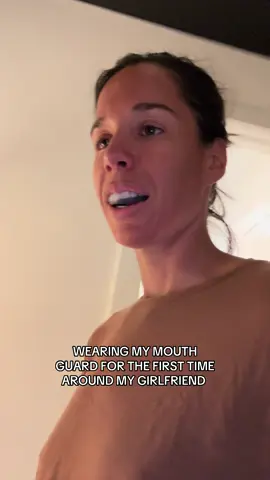 A post by @danaehays on TikTok caption: Spray tan + Mouth Guard = So sessy