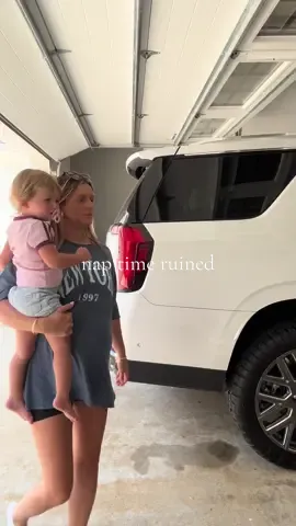 A post by @courtneymoseley_ on TikTok caption: do y’all try to transfer or sit in the car until the nap is over…? 🤣 #sahm #momtok #naptime #kids #pregnancy 