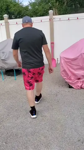 A post by @pinktate1 on TikTok caption: #fyp #pink #backyard 