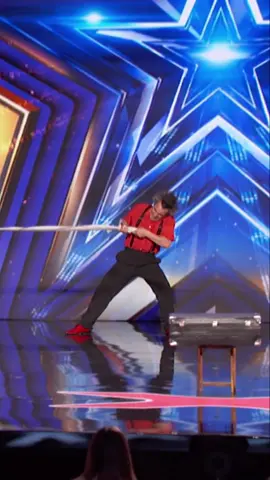 A post by @agt on TikTok caption: Elastic is making every moment of his audition count!  #AGT | @NBC and Peacock 