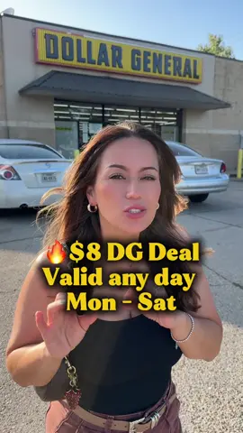 A post by @couponing4beginners on TikTok caption: 🔥 $8 DG any day deal! Valid thru 07/19! In store; you need the DG app! #couponong #dollargeneral #deals #couponingforbeginners #save 