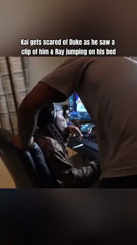 A post by @realadinfinesserplug on TikTok caption: Nah kai really got scared of duke 😭 #kaicenat #dukedennis #fyp 
