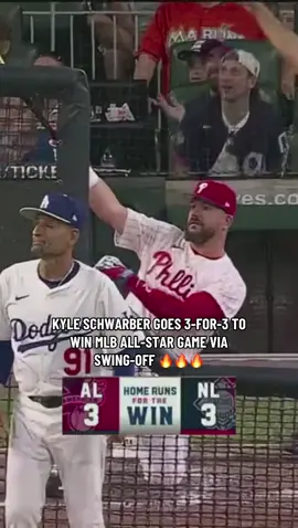 A post by @bleacherreport on TikTok caption: KYLE SCHWARBER IS A LEGEND 🤯😱 (via @MLB, @MLBonFOX) #mlb #baseball #mlbtiktok 