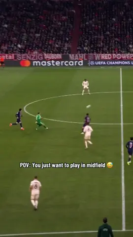 A post by @championsleague on TikTok caption: Manuel Neuer in midfield 🤯 #UCL 