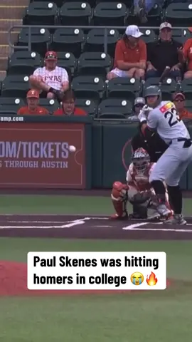 A post by @bleacherreport on TikTok caption: Before transferring to LSU, Paul Skenes was a DH, Catcher, 1B & Pitcher at Air Force 🫡  The salute celebration at home 😮‍💨🔥 #MLB #baseball #mlbbaseball 
