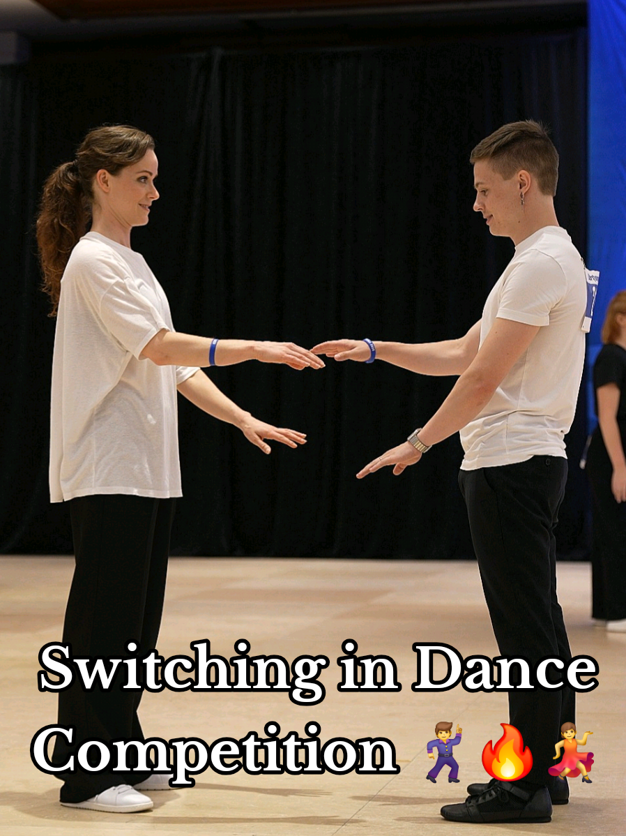 A post by @leolorenzooo on TikTok caption: Switching Dance Roles 🕺🔥💃 Loved competing with Anna again in this fun competition where you need to switch roles 😍 Thanks for that 1st Place 🥇😘 Insta: 🕺@leolorenzooo  💃@anna.wallace.731  🎥@wcs.aroundtheworld  🏢@libertyswing  Feel free to share 🙏 #dance #dancers #dancer #danse #danseurs 